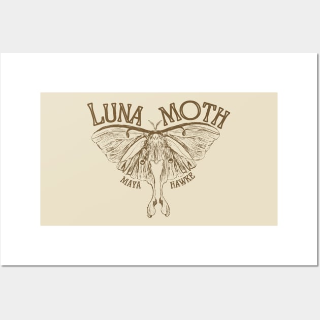 LUNA MOTH - MAYA HAWKE SONG ART Wall Art by aplinsky